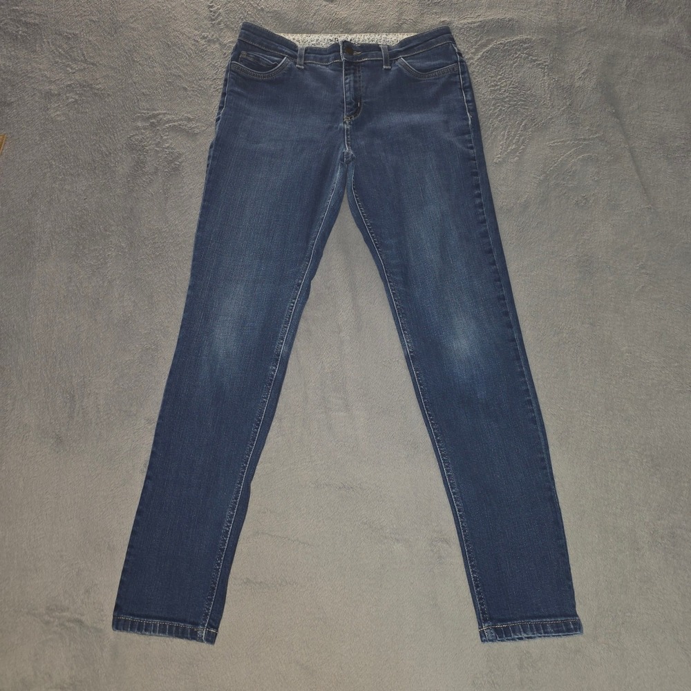 Boden Womens Skinny Jeans Medium Wash Blue Denim Size US 8L Long Inseam